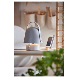 IKEA VAPPEBY  (ИКЕА ВАППЕБЙ)  -  Лампа с динамиком bluetooth, уличная/серая