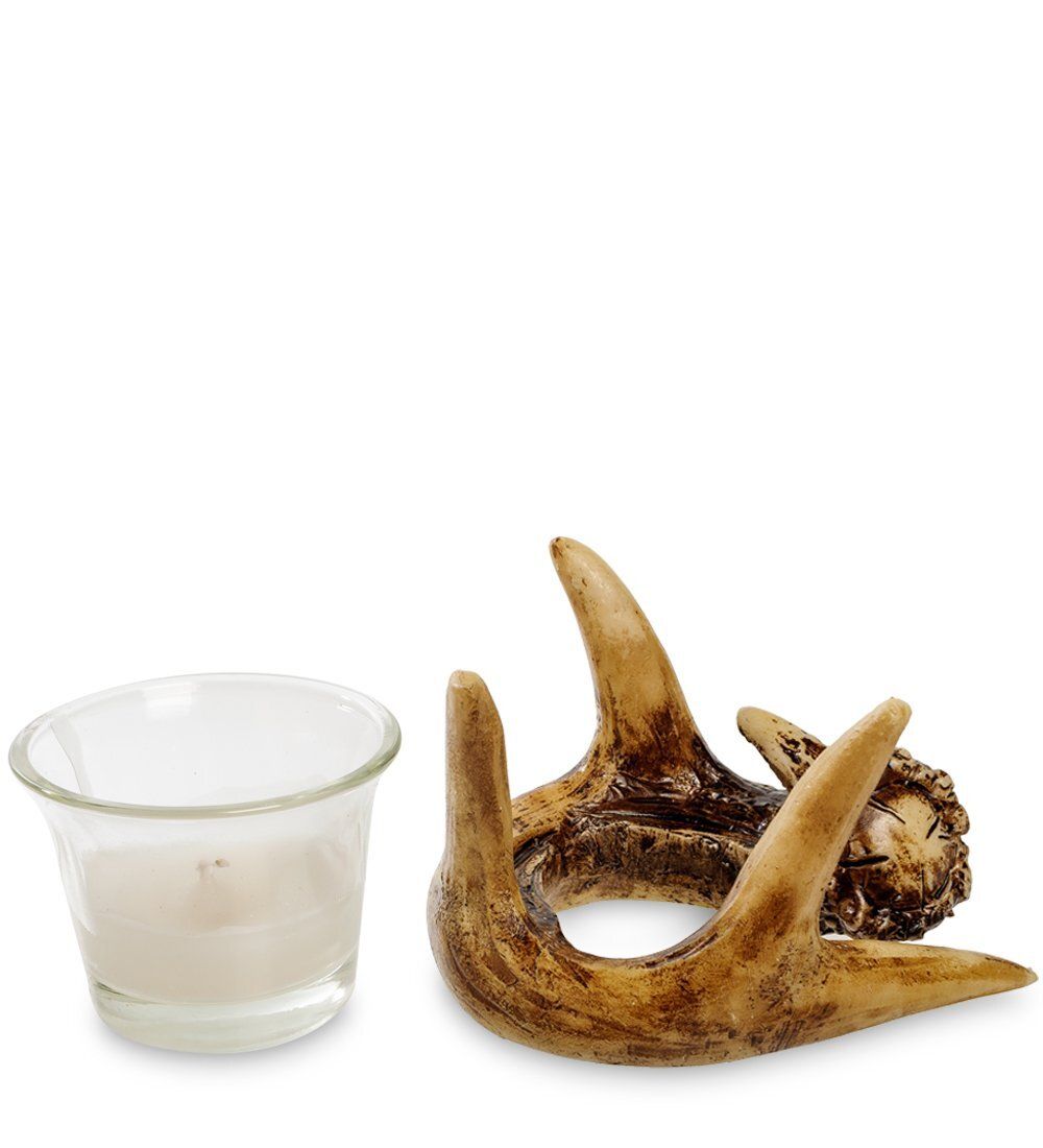 TM-44 Свеча в стекле с подставкой «Олений рог»