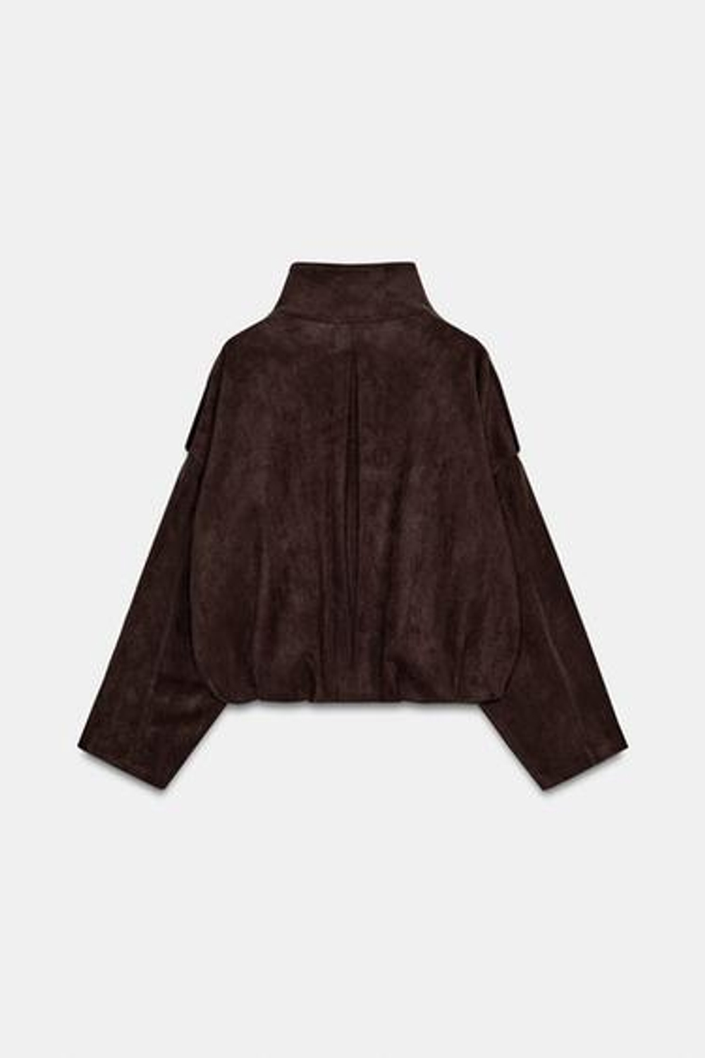 Синтетическая замшевая куртка с ремнем - ZARA