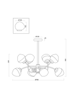 Люстра Freya FR8017PL-08MG
