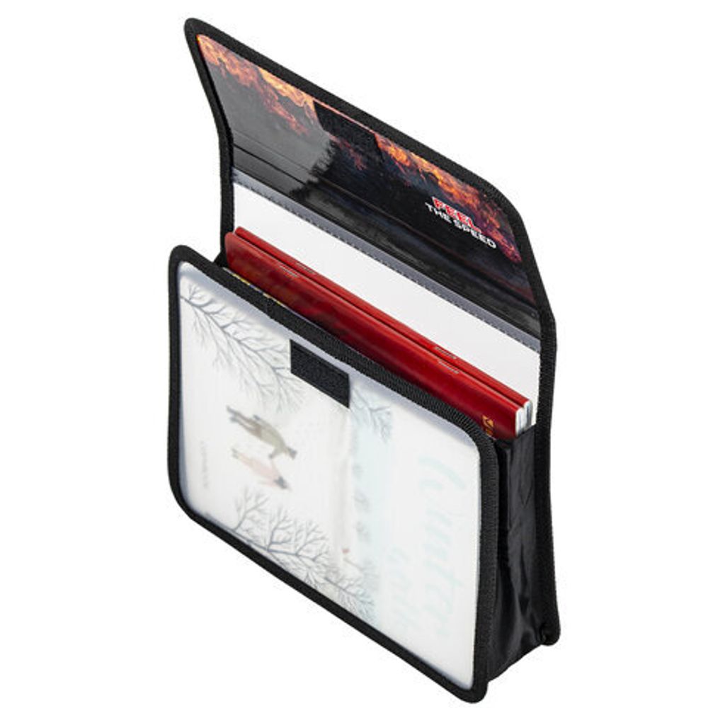 Папка для тетрадей ЮНЛАНДИЯ А5, пластик, 2 отделения, клапан на липучке, "Feel the speed", 270969