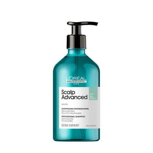 L'Oreal Professionnel Scalp Advanced очищающий шампунь для волос, склонных к жирности, 500 мл.