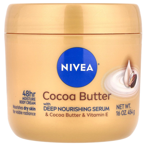 Nivea, крем для тела, какао-масло, 454 г (16 унций)