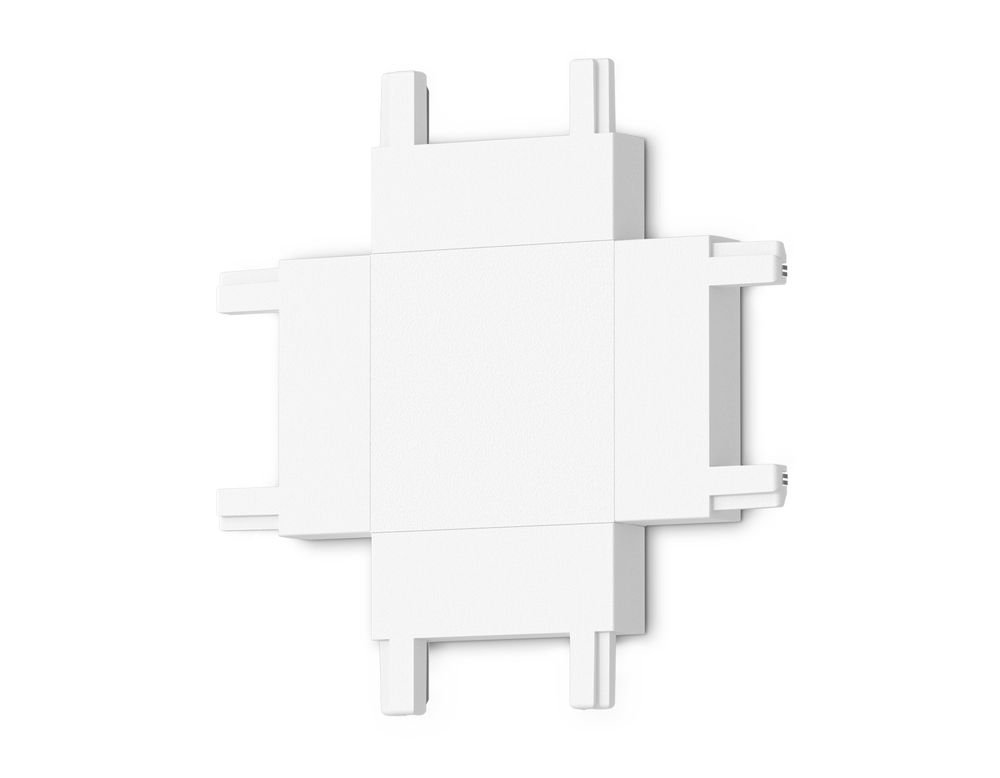 Коннектор X-образный для накладного шинопровода Magnetic Ultra Slim GV1124 WH белый 46*46*6