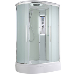 Душевая кабина AvaCan (АваКан) EM3912RLED со средним поддоном, с ГМ, с электрикой и LED освещением, 120х90х220