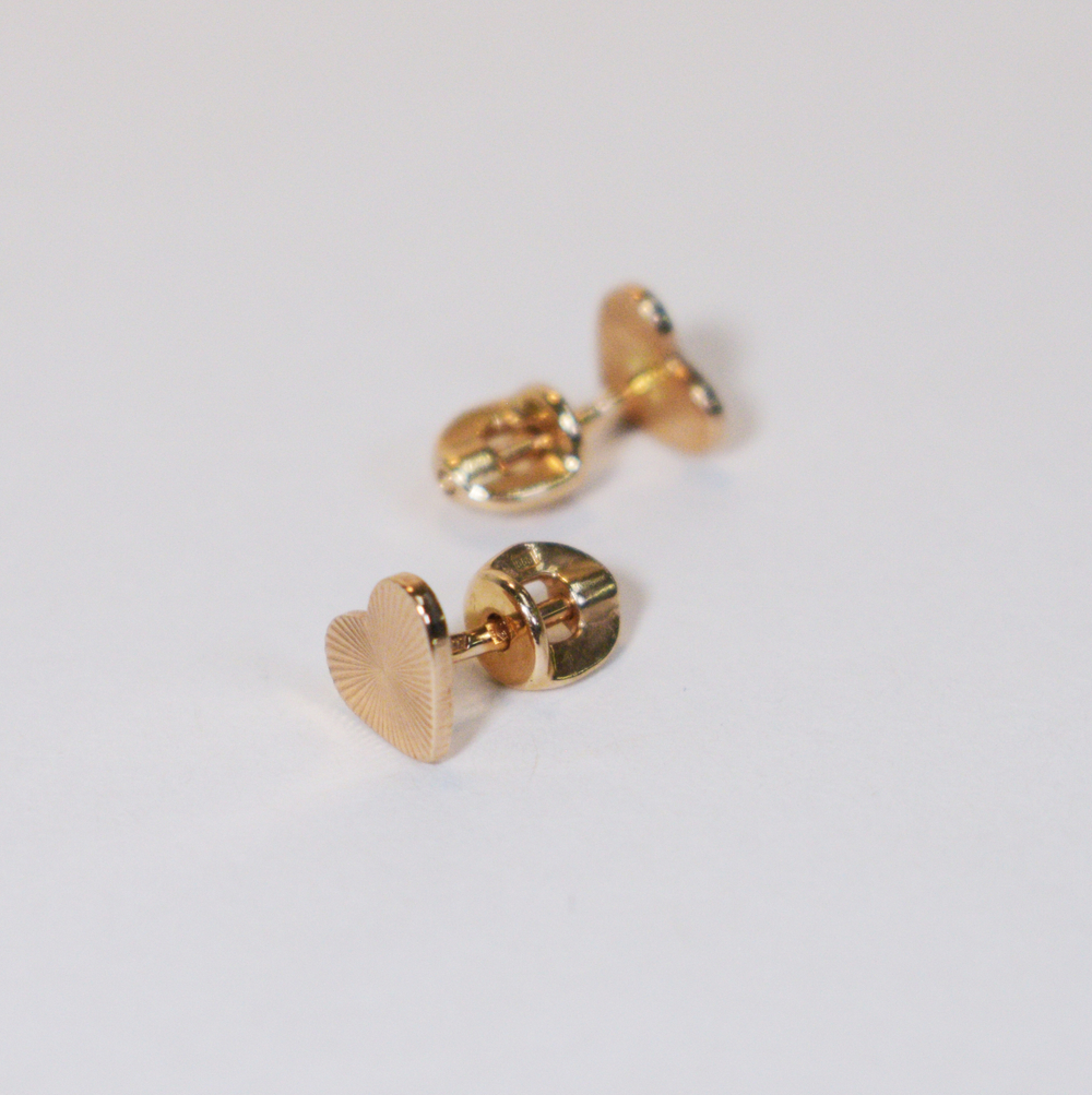 Пусеты Алмазное Сердце