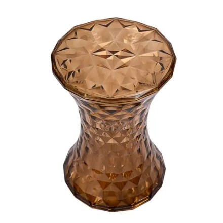 Стул-пуф Bradex Home Stone прозрачный янтарный