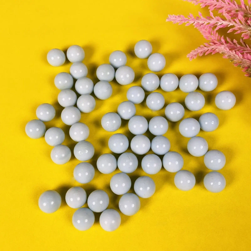 Стеклянные камушки для дизайна d14"Шар-Жемчужины» 300гр