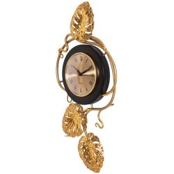 Часы настенные Monstera Deliciosa (Монстера) mini Каштан Амбер