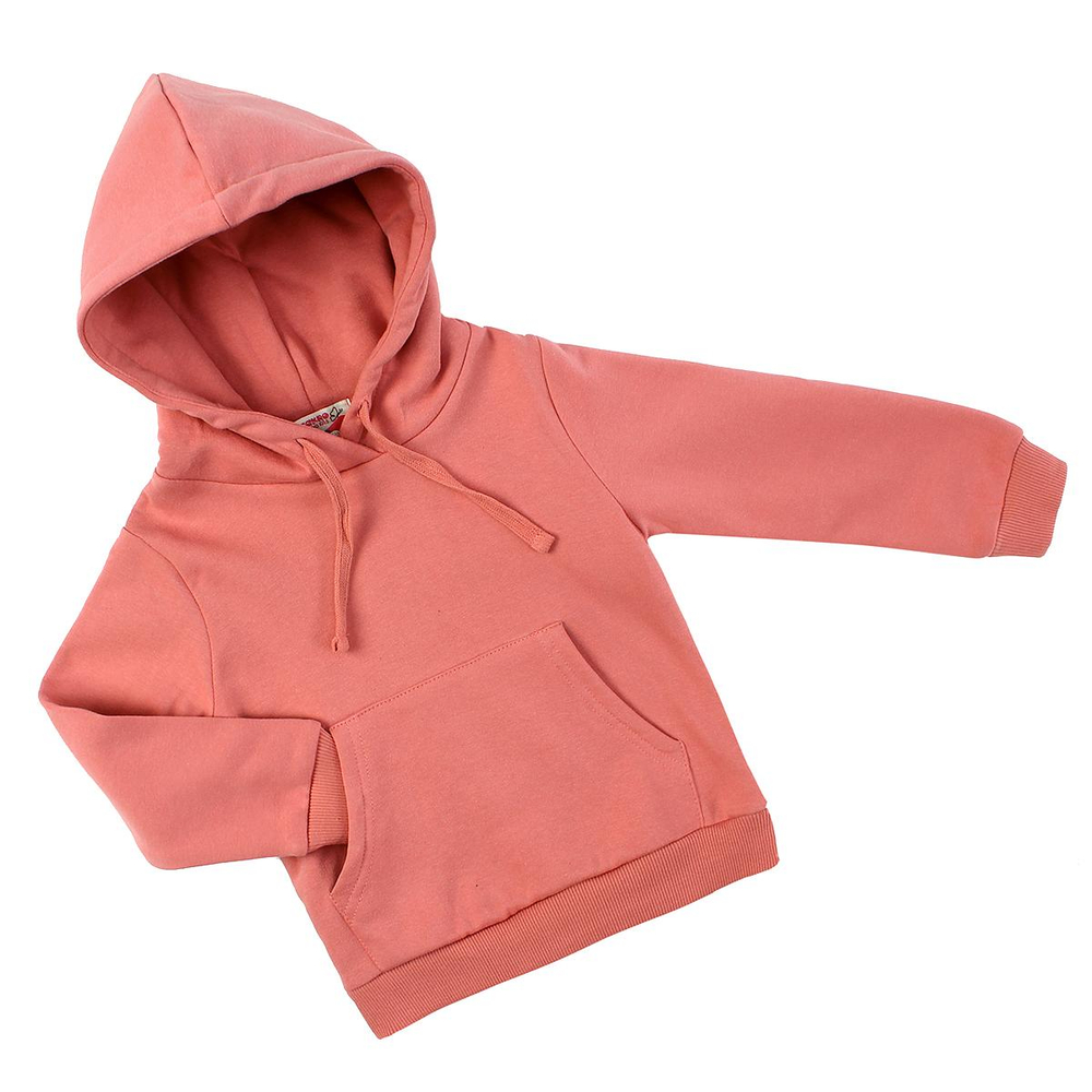 Джемпер д/девочки с капюшоном M1145FN-3/6 р.104 пудровый (Такро)