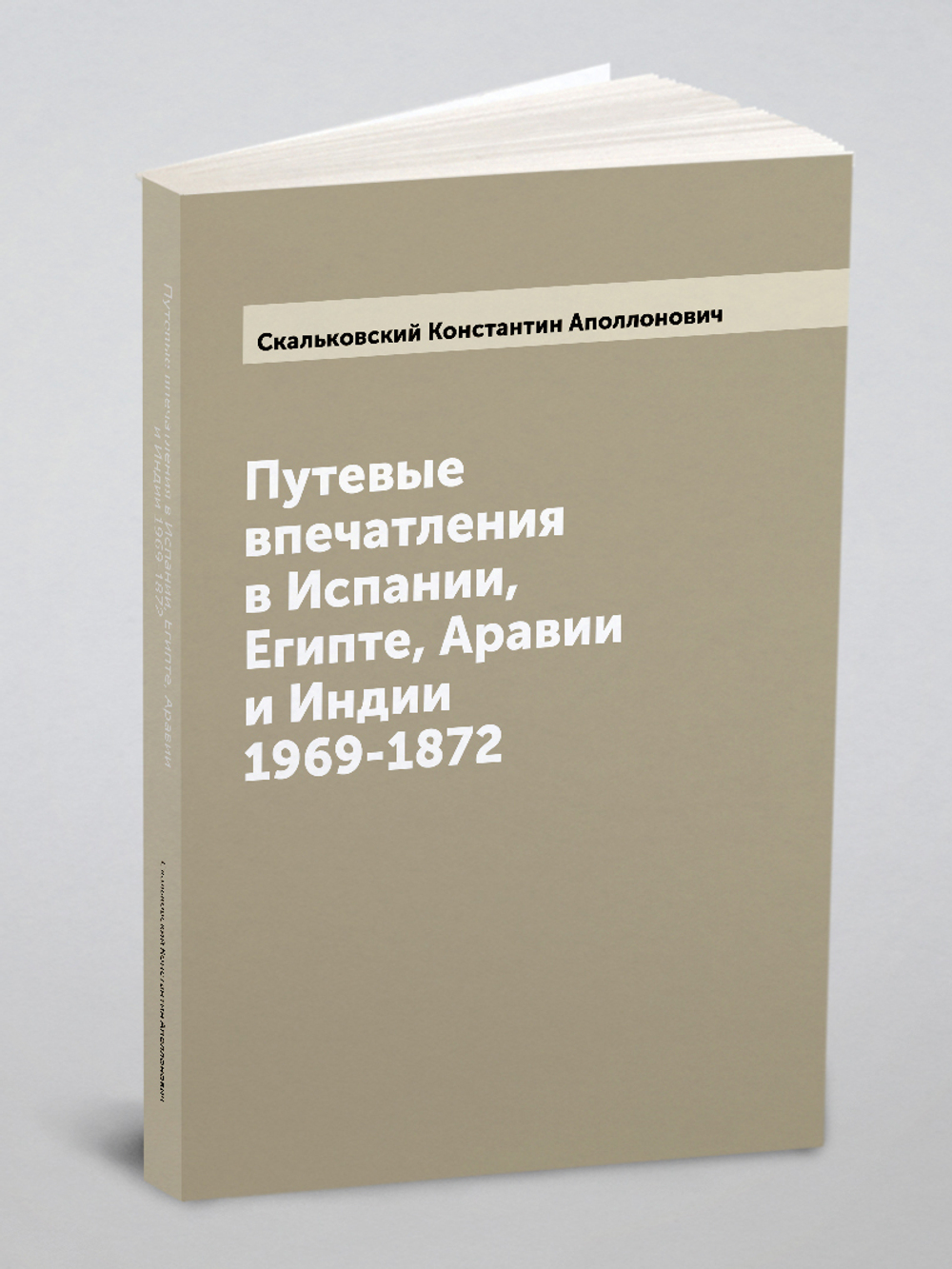 Путевые впечатления в Испании, Египте, Аравии и Индии 1969-1872 | Скальковский Константин Аполлонович