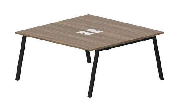 Составной стол Arena на 2 рабочих места 1580х1566х750мм (металлические аутлеты)