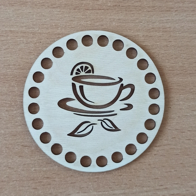 Донышко ажурное Чай с лимоном