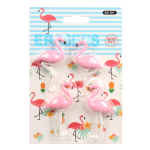 Набор ластиков "Фламинго", на блистере, 2-3 цвета микс, 17*10,5см