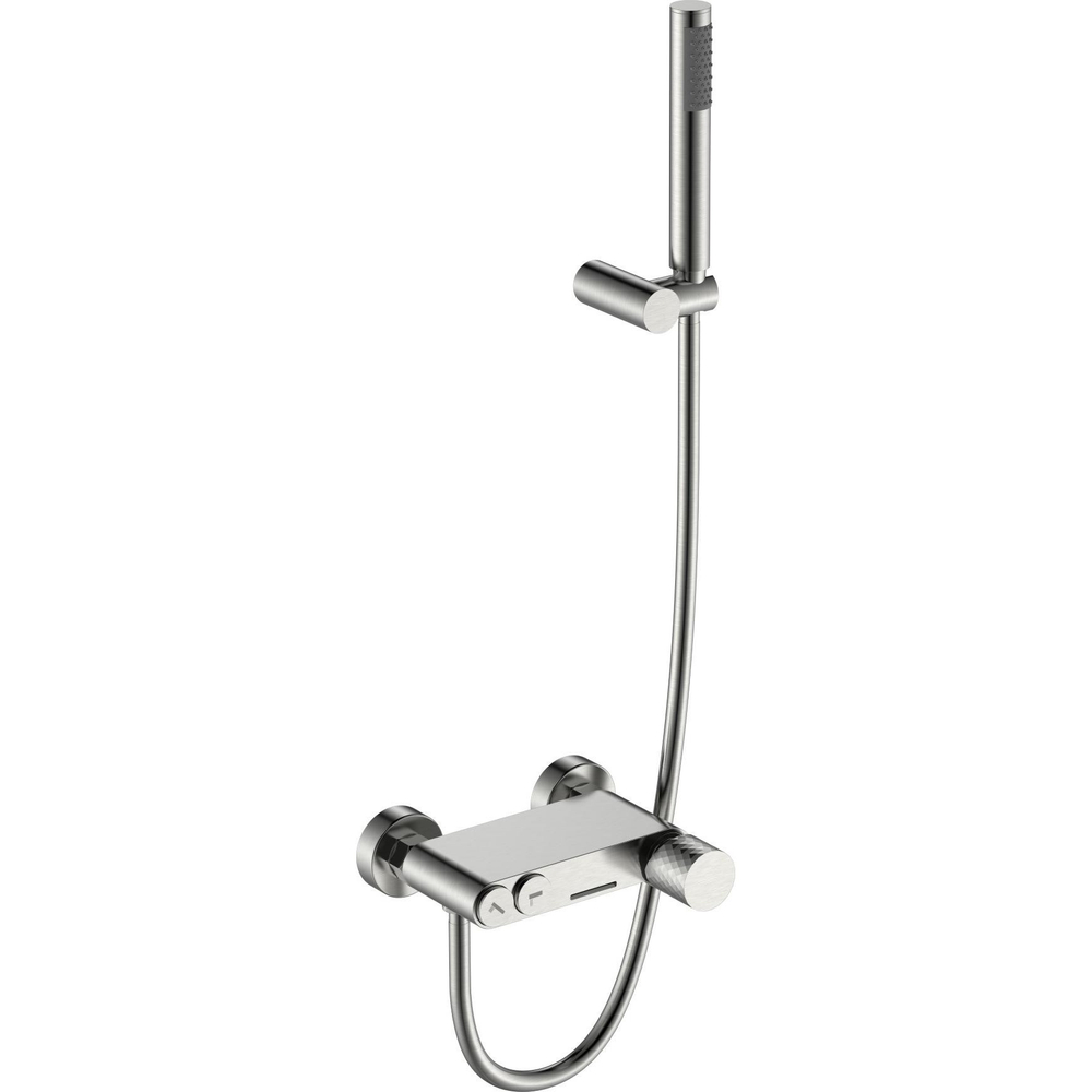 Смеситель для ванны с душем Boheme Stick 123-NB Nikel Brush DIAMOND