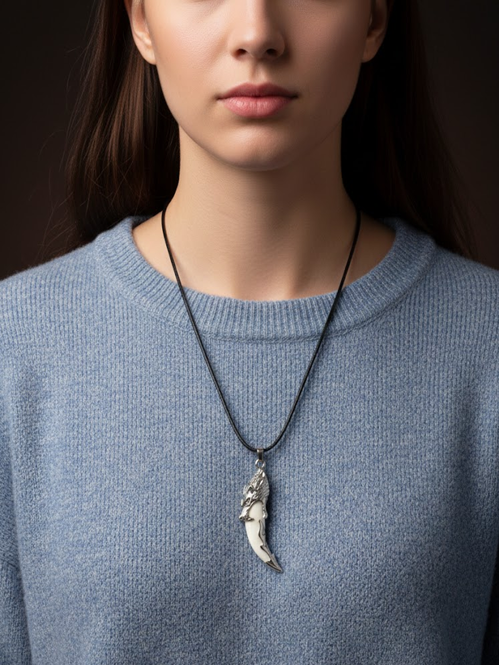 Амулет подвеска оберег Волчий Клык Зуб Волка талисман на шею