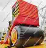 Детский надувной батут-горка "Бульдозер" 12*5*8 м