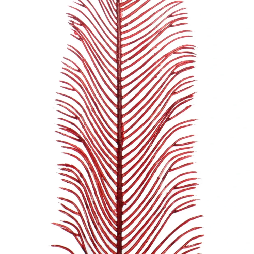 Ветка декоративная «Волшебное перо» 53 см, Красный