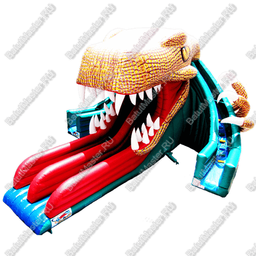 Коммерческий надувной батут "Пасть динозавра"