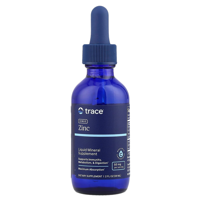 Ионный цинк, Ionic Zinc 50 mg, Trace Minerals, 59 ml