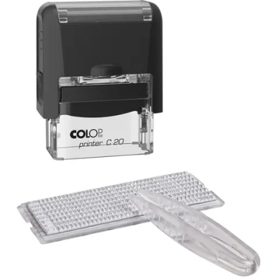 Штамп самонаборный Colop Printer С20-Set пластиковый 4 строки 14х38 мм