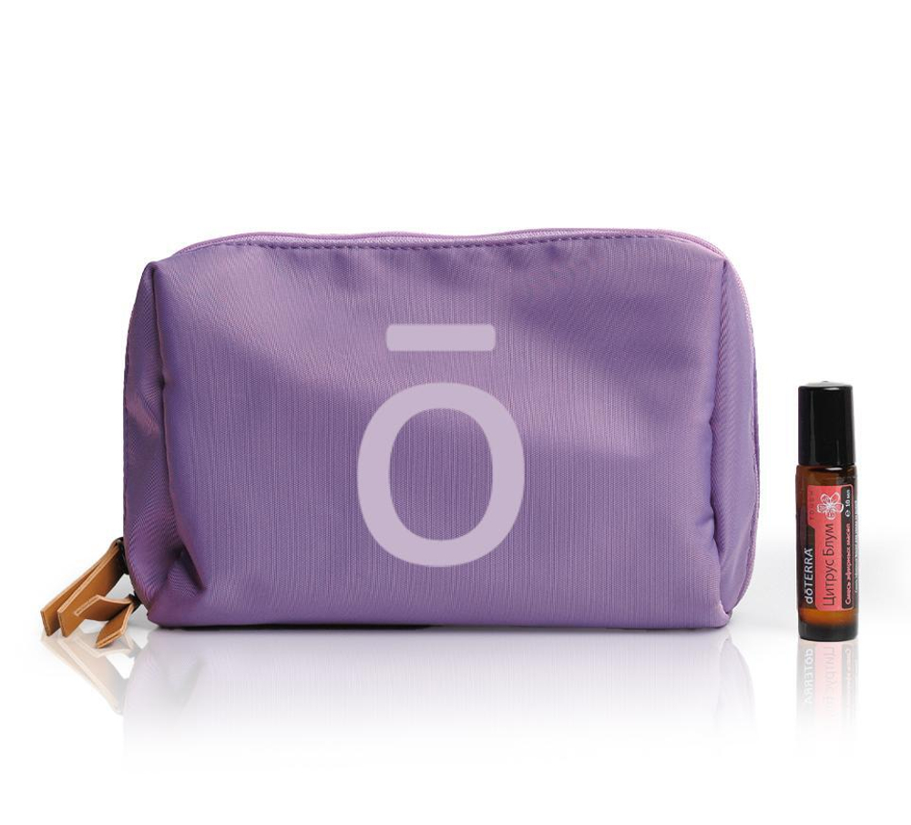 Набор «Сокровищница» doTERRA косметичка и «Цитрус Блум» роллер 10 мл