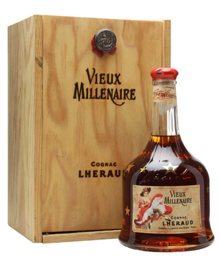Коньяк Lheraud Cognac Vieux Millenaire wooden box, 0.7 л