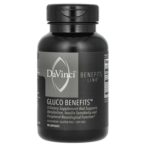DaVinci Laboratories, Benefits Line, Gluco Benefits, 90 капсул