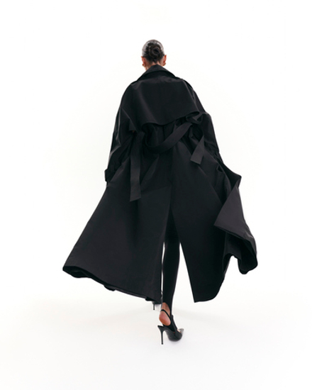 "Trench cape" Тренч-кейп в пол из хлопка.