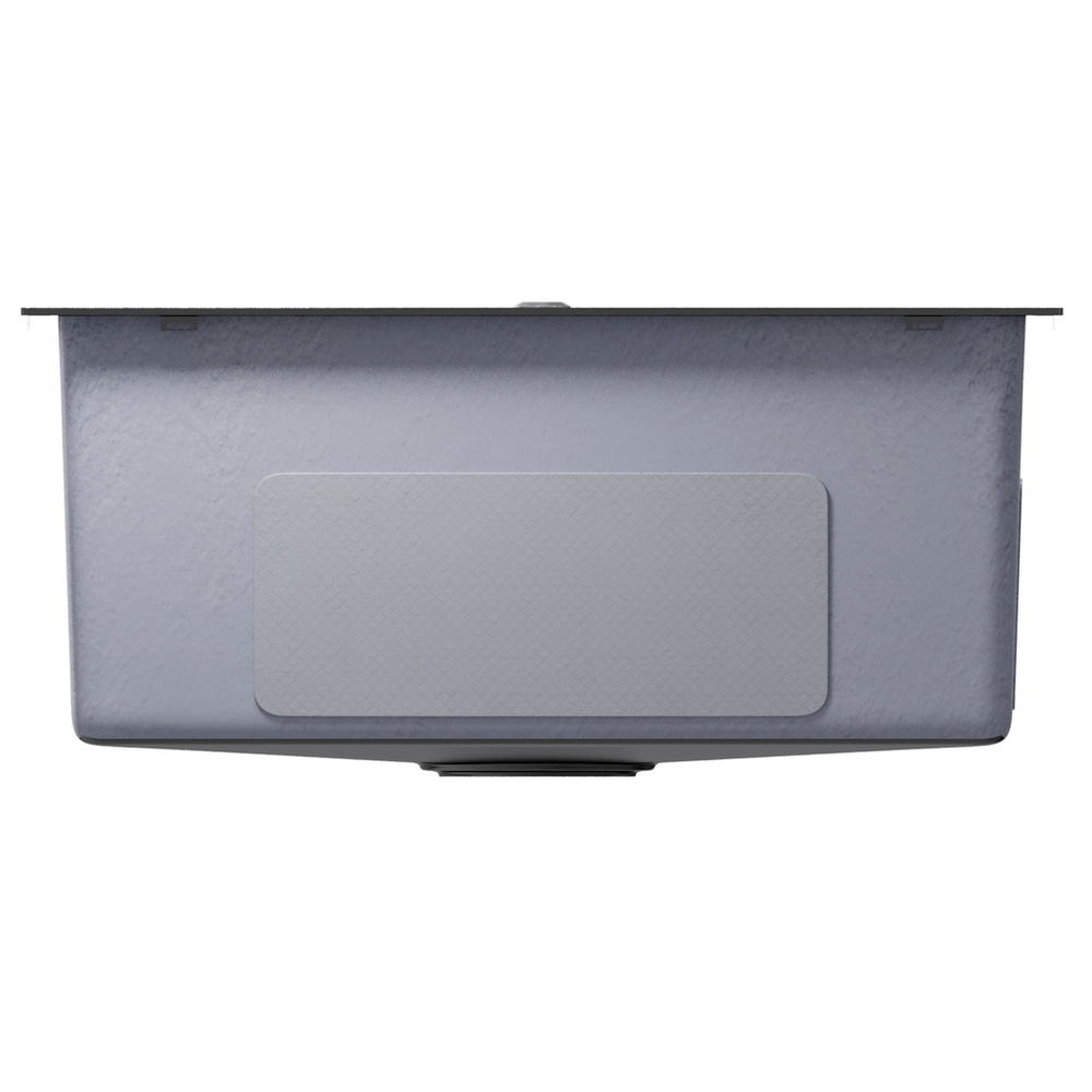 Мойка настол.монтаж 53х43 (3,0) вып 3 1/2  MIXLINE PRO 22см с сифоном (черный графит НАНО декор)