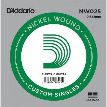 Струна одиночная для электрогитары D'ADDARIO NW025