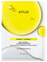 Anua Осветляющая тканевая маска с экстрактом зелёного лимона Vitamin C Blemish Serum Mask 25 мл