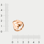 Кольцо для женщин из розового золота 585 пробы с фианитами (арт. 012191-1102)