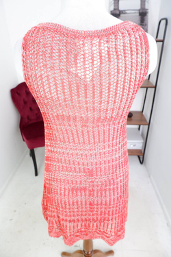 Платье вязаное летнее, визуально на 46 размер