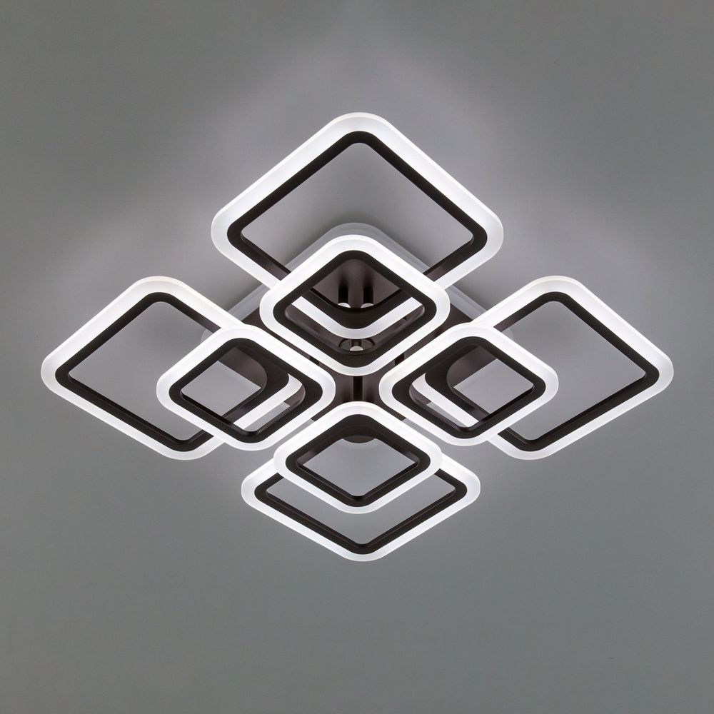 Citilux Марсель Смарт CL232A185E RGB Умная люстра Чёрная