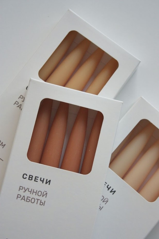 AROMATEPLO Свеча столовая Taper, 30 см, в наборе из 4 шт.