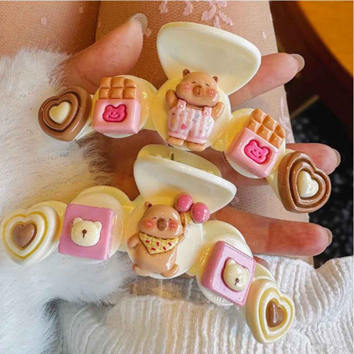 Заколка-краб Капибара