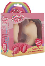 Нежно-розовый С-образный вибромассажер C Horse Coral Throb с режимом пульсации (Цвет: розовый)