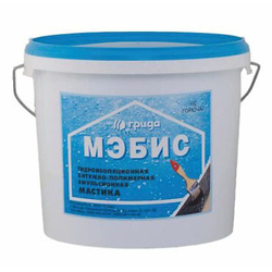 Мастика битумно-полимерная Грида Мэбис, гидроизоляционная, черная 20 кг