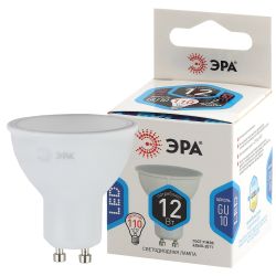 Лампа светодиодная ЭРА STD LED MR16-12W-840-GU10 12Вт софит нейтральный белый свет GU10 | Лампы cветодиодные Точечные (Софиты) (MR, PAR)