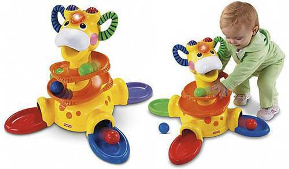 Игрушки Fisher Price Игровая стойка "Веселый жираф" — 9-0048
