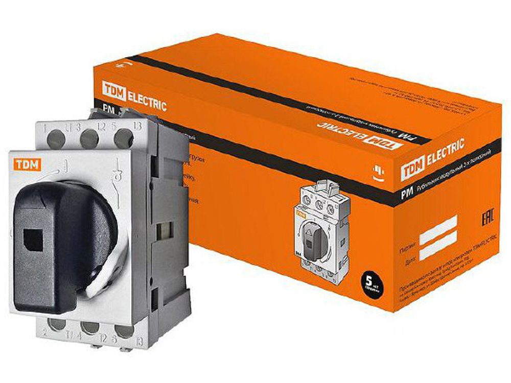 Рубильник модульный РМ-40 3Р 40А TDM