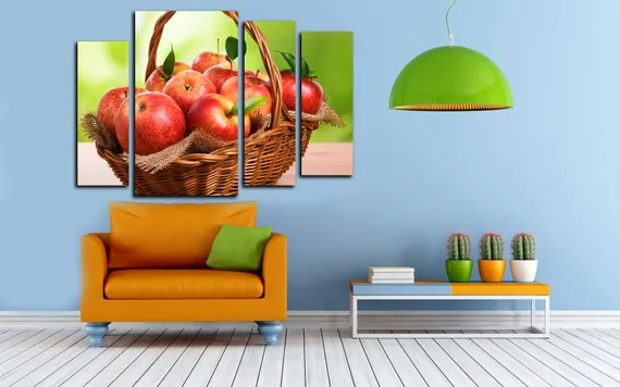 Модульная картина "Райские яблочки"