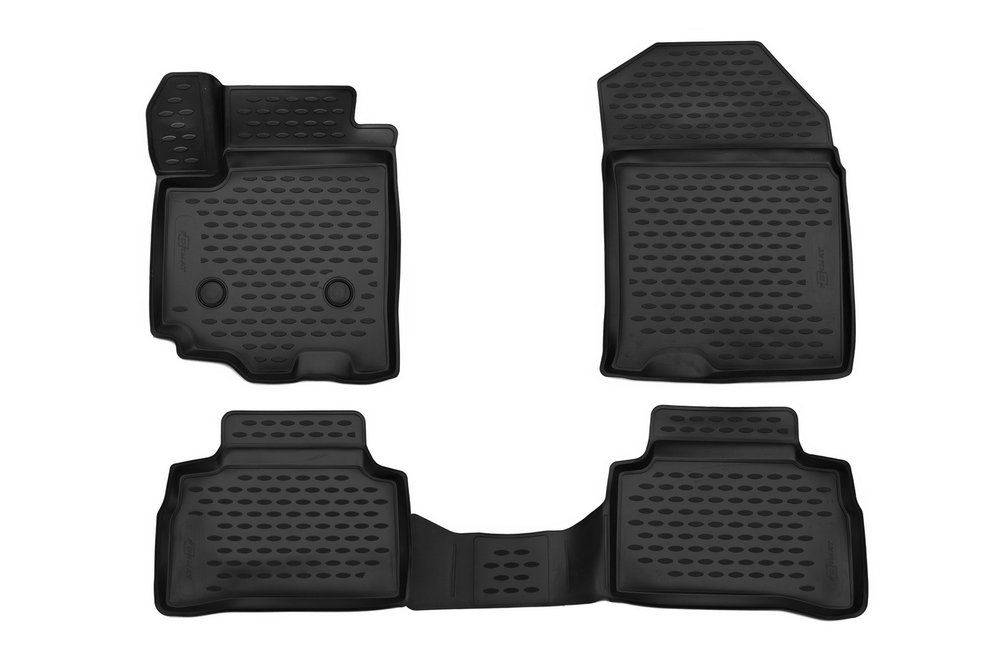 Коврики Optimum, 3D в салон SUZUKI Vitara, 2015- , кросс., 4 шт. (повышенная износостойкость, полиуретан, чёрные) Format.FORMAT.CARSZK00017