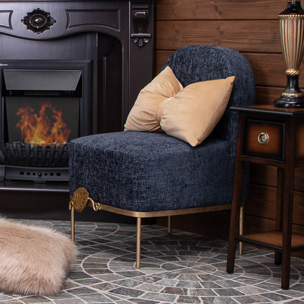 Кресло Monstera Deliciosa (Монстера) Темно-синий Амбер