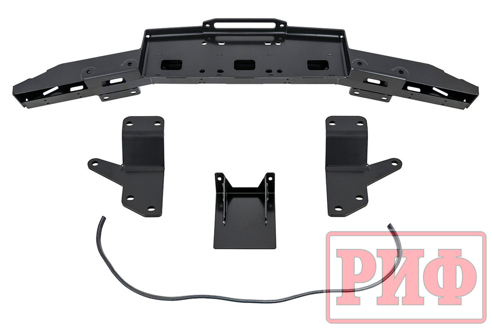 Площадка под лебёдку в штатный бампер Toyota Land Cruiser 300 (для высоких штатных бамперов) РИФ