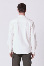 Рубашка муж. AERONAUTICA 1239 белая (лого синим)