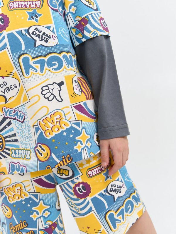 Лонгслив с капюшоном 