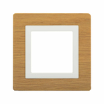 Рамка из натурального дерева, "Avanti", беленый дуб, 1 пост (2 мод.)