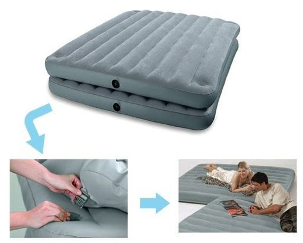 Надувная кровать Intex Inhome Twin 2-в-1, 99 x 191 x 46 см